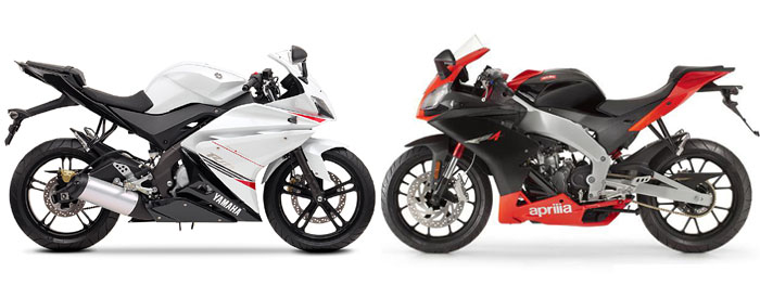 Yamaha YZF R125 vs Aprilla RS4 125